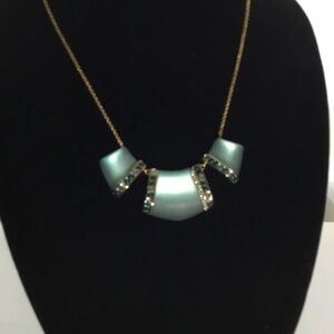 Alexis Bittar Montana Blue Lucite Necklace